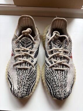 Authentic Yeezy Boost 350 V2 White/Black/Red